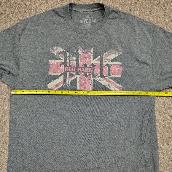 DIVE BAR T-Shirt Men XL Gray RED BARN PUB Mandleville Louisiana Short Sleeve - Picture 6 of 9